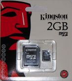 Cartão De Memória 2gb Micro Sd + Adaptador Kingston Original